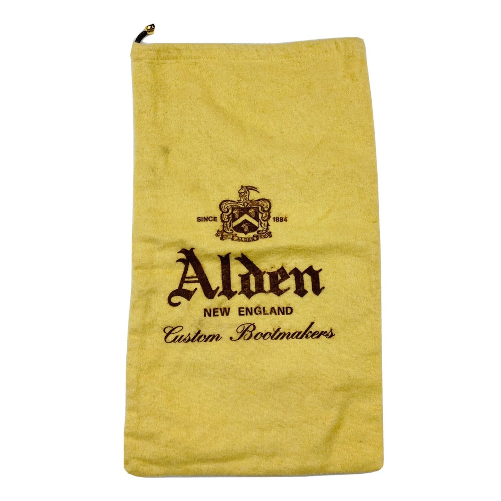 Alden Mens Shoe Dust Bag Tan Flannel Drawstring Accessory 8x13
